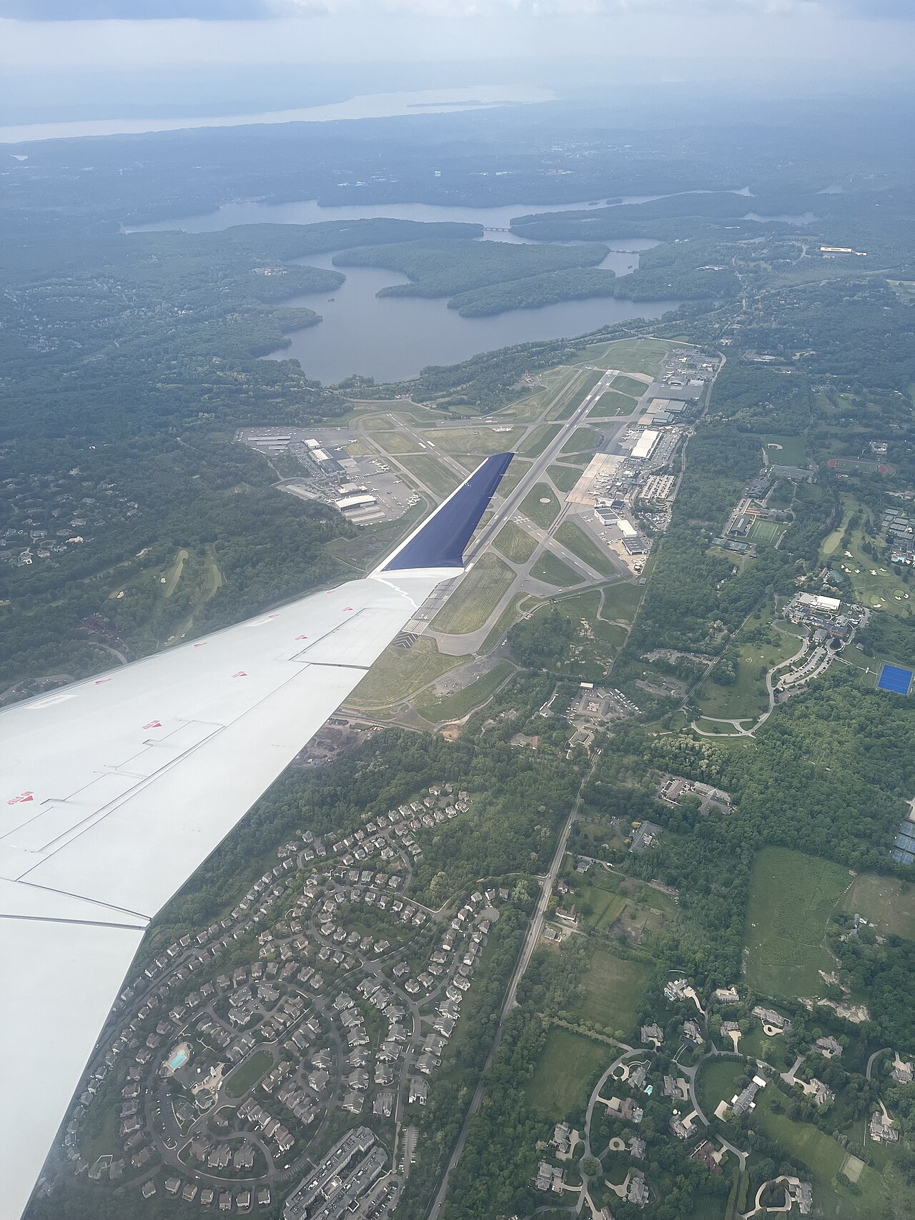 Aerial view of Westchester County Airport