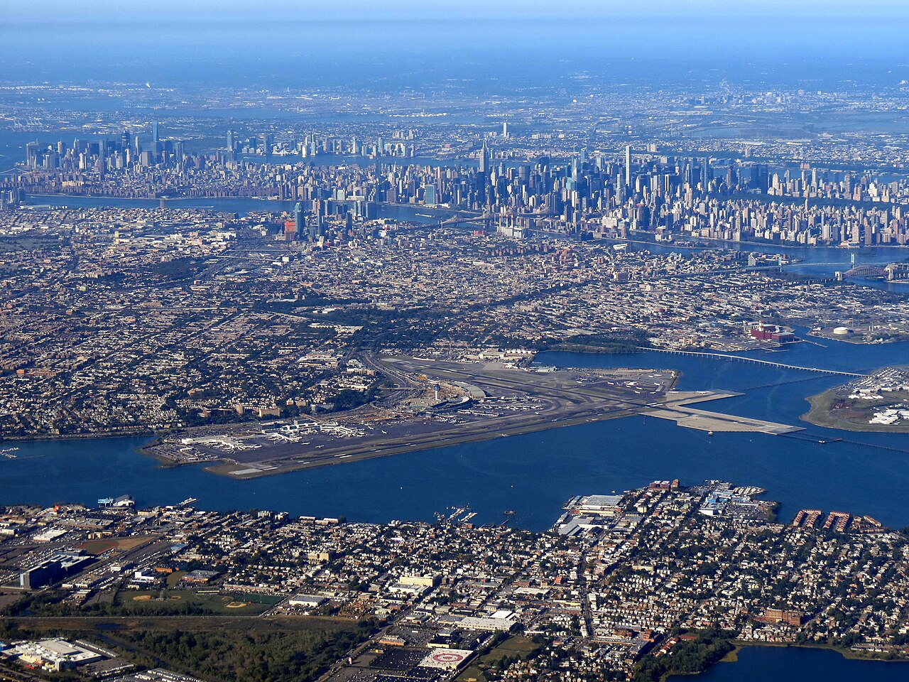 Aerial view of LaGuardia Airport